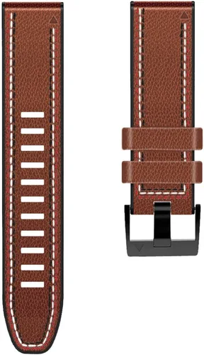 Miniatura 2 de Abanen Correa de reloj de piel de fibra con forro de silicona para Garmin Fenix 8 / Tactix 8 / epix Pro (1.772 pulgadas), ajuste rápido, correa