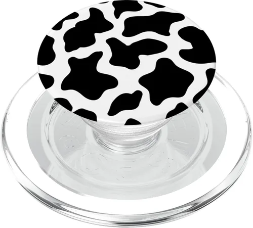 Miniatura 8 de PopSockets - Agarre y soporte para teléfonos y tabletas, diseño de vaca, color blanco y negro