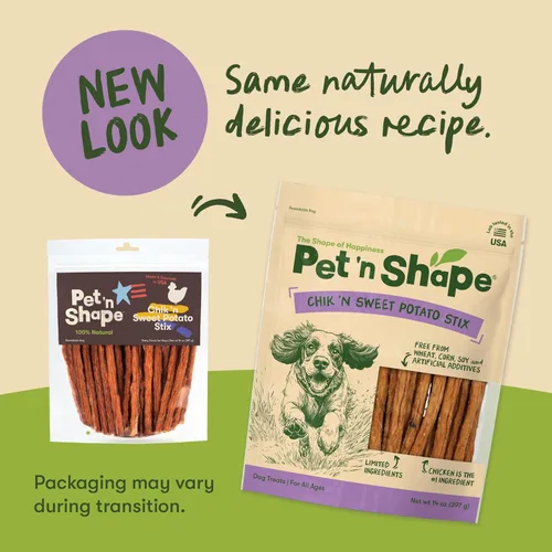 Miniatura 3 de Pet 'n Shape Chik 'n Sweet Potato Stix - Golosinas para perros, fabricadas y obtenidas en los Estados Unidos, 14 onzas