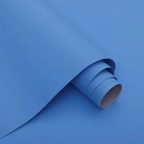 Miniatura 13 de Papel tapiz azul de 15.7 x 197 pulgadas para dormitorio, papel adhesivo azul para despegar y pegar, papel tapiz para baño, vinilo extraíble, Azul