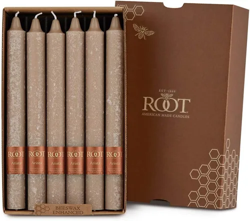 Miniatura 11 de Root Candles Juego de velas de cena sin perfume de 12 unidades, sin goteo, Timberline™ Arista™ mejoradas, 9 pulgadas, verde salvia
