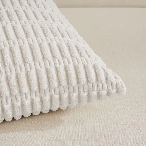 Miniatura 196 de Fancy Homi - Paquete de 2 fundas de almohada decorativas de color taupe de 22 x 22 pulgadas para sala de estar, sofá, cama, estilo rústico, bohemio
