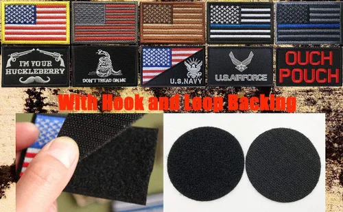 Miniatura 3 de Zcketo Paquete de 2 paquetes de insignia táctica de combate militar con gancho y bucle de modo bestia bordado para ropa militar, ropa, sombreros, K9