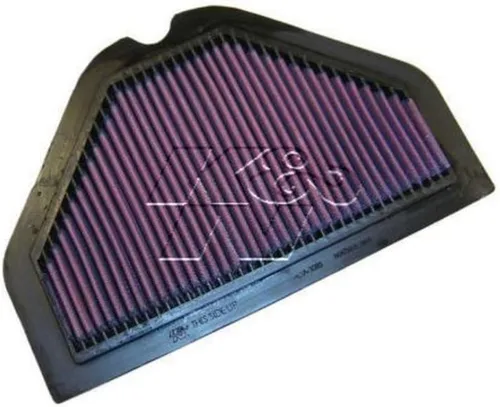 K&N Filtro de aire del motor: Alto rendimiento, Premium, Filtro de aire Powersport: Se adapta a 1993-2005 KAWASAKI (ZZR1200, ZX1100 Ninja ZX-11,