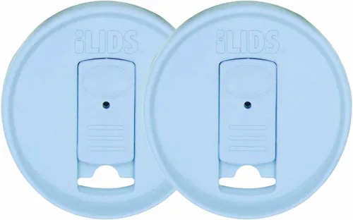 Miniatura 12 de Mason Jar - Tapa para bebida, boca regular, fabricada en Estados Unidos, color azul aguamarina, paquete de 2