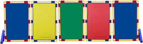 Miniatura 9 de Children's Factory Juego de 3 paneles de juego rectangulares, panel divisor de habitación para niños, partición de aula, pantalla independiente
