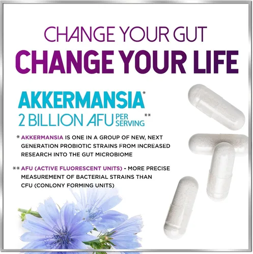 Miniatura 3 de Akkermansia Probiótico – 2 mil millones de AFU por porción – La mejor cepa para soporte de producción de GLP-1 con fibra prebiótica para la salud