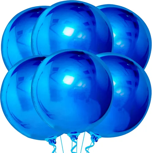 Miniatura 32 de KatchOn, Globos de papel aluminio de color rosa claro, 22 pulgadas, paquete de 6 unidades, globos de Mylar rosa claro para decoraciones de Navidad