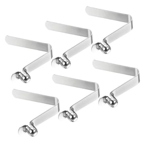 Miniatura 14 de PATIKIL Broches de paleta de kayak de 0.197 x 0.118 in, paquete de 6 clips de acero en forma de V de un solo pasador, clips de resorte, tubo
