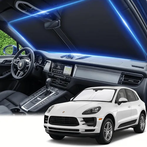 Miniatura 70 de Parasol para parabrisas Rivian R1S/R1T 2022-2024 2025 2026, parasol para ventana frontal, ajuste personalizado, accesorios R1S, visera solar