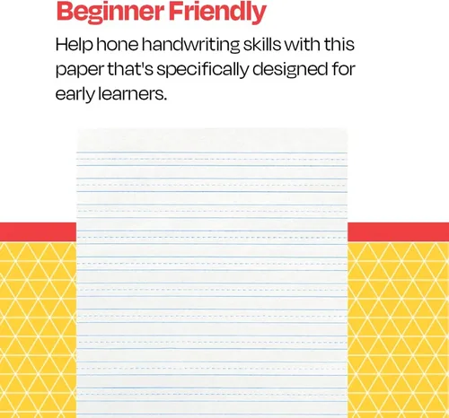 Miniatura 4 de School Smart-85353 Papel de escritura Skip-A-Line con renglones, renglón de 9.5 mm en sentido corto, 8 x 10-1/2 pulgadas, blanco, paquete de 500