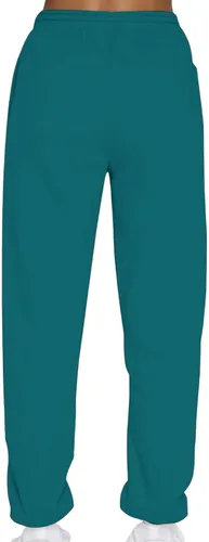 Miniatura 5 de Pantalones con forro polar para mujer, estilo casual, holgados, color sólido, para invierno, cálidos, con forro de sherpa, pantalones deportivos