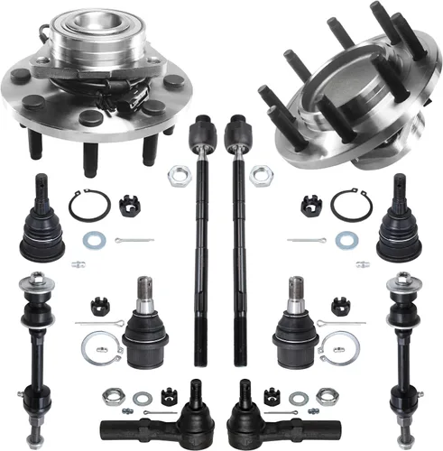 Miniatura 63 de Detroit Axle - Kit de nudillos de dirección delantera izquierda para Ford Edge Lincoln MKX 07-10, cojinete de rueda del lado del conductor, nudillo
