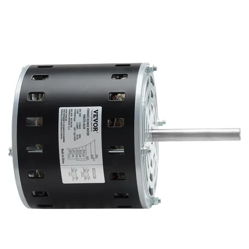 Miniatura 11 de VEVOR Motor soplador de horno de 1/2HP, 1075RPM 5 velocidades, 208/230V 2.7A, bastidor 48 longitud del eje 3.4", diámetro del eje 0.5", rotación