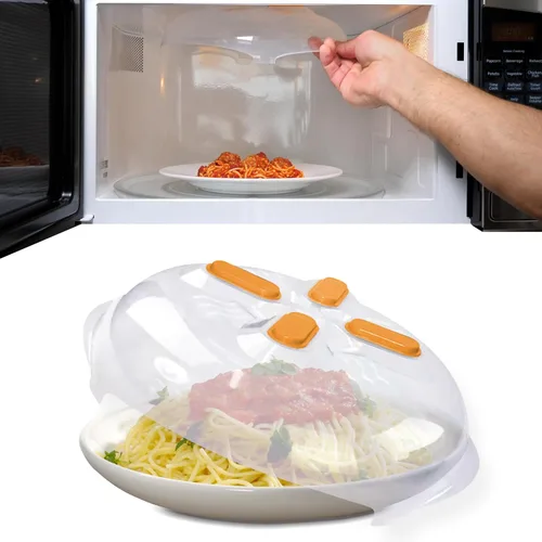 Miniatura 10 de HOVER COVER Cubierta magnética contra salpicaduras, tapa transparente de 12 pulgadas sin BPA, protector de placa ventilada con rejillas de Grafito