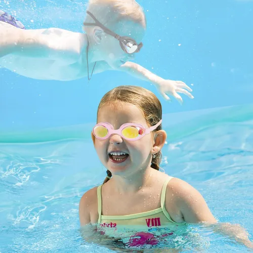 Miniatura 6 de EWPJDK Gafas de natación para niños, paquete de 2 gafas de natación antivaho sin fugas para niños de 3 a 15 años Negro & Rosado