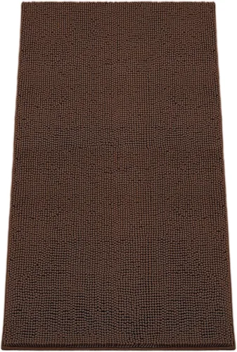Miniatura 17 de Alfombra absorbente para perros para patas sucias, 120" x 36" alfombras de chenilla para interiores para la entrada, alfombra antideslizante lavable