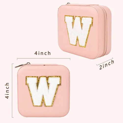 Miniatura 3 de ChezMax Joyero de viaje, organizador de joyas, caja de joyería pequeña, joyero personalizado, accesorios de viaje para mujeres y niñas, organizador