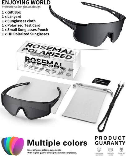 Miniatura 6 de Polarized Sports Sunglasses for Men Women Youth Baseball Running Cycling Driving Fishing Tennis Golf Motor TAC UV400 TR90