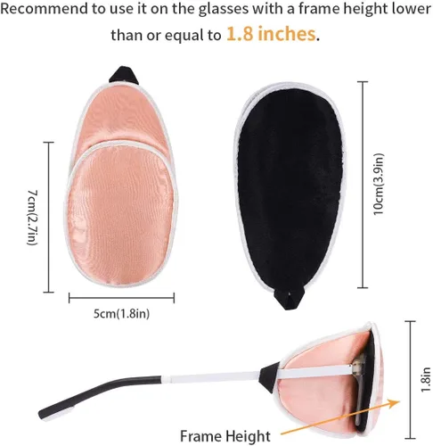 Miniatura 4 de eZAKKA Parches para ojos para adultos, parche ocular médico para gafas, parche ocular médico de seda para parches de ojo vago para mujeres