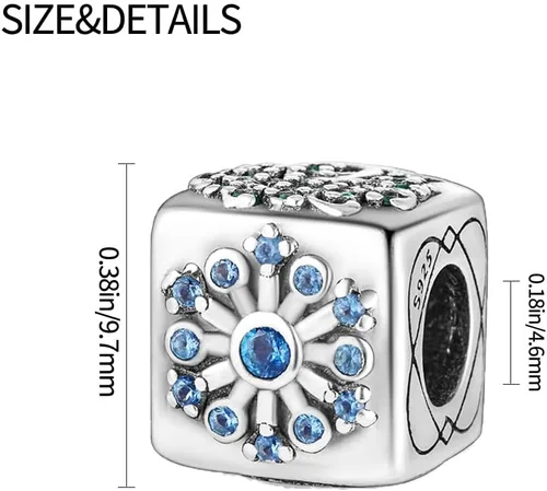 Miniatura 15 de Pandach Dijes colgantes de plata de ley 925 para pulseras y collares, dijes colgantes de Madonna con cuentas de girasol, joyería para mujer
