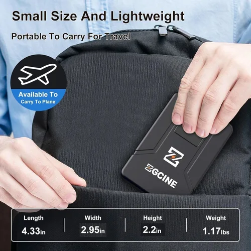 Miniatura 6 de ZGCINE - Batería de montaje en V V99 Pro con cargador USB-C PD100W, 1.5H completamente cargada, 6400mAh 94.72Wh 14.8V con D Tap/Dual USB