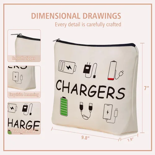 Miniatura 4 de Bolsa de maquillaje para regalos Girlly, Blanco hueso
