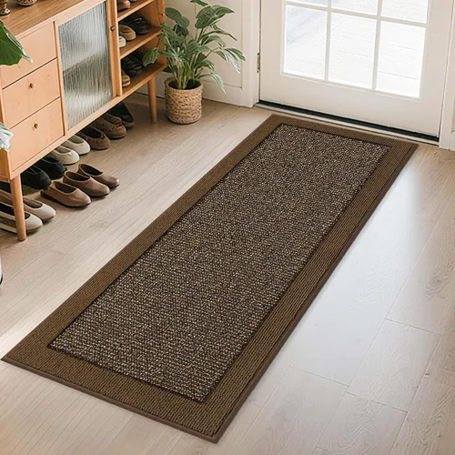 Miniatura 45 de BEQHAUSE Tapete para puerta interior de 20 x 32 pulgadas, tapete antideslizante para entrada, lavable, resistente a la suciedad, tapete