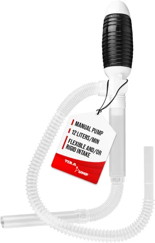 TERA PUMP - Bomba de transferencia de combustible (Gasolina, Queroseno, Diésel, E85) Hasta 3 GPM Sifón con sistema de entrada flexible, Bomba de