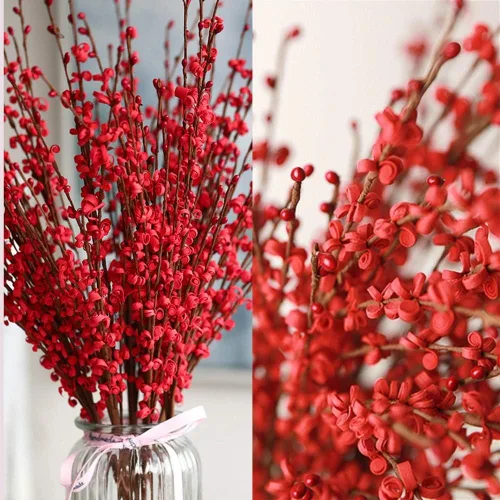 Miniatura 27 de Wootkey 10 Piezas Flores Artificiales de Jazmín de 29.5" de Largo Flores Falsas Ramas Secas para el Día de la Madre Hogar Oficina Bricolaje Arte