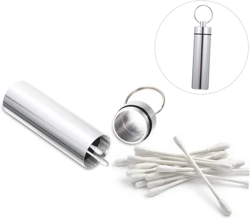 Miniatura 7 de Hemoton Llavero de metal 3pcs Caja de almacenamiento de metal Maleta Viaje Contenedor de metal de aluminio