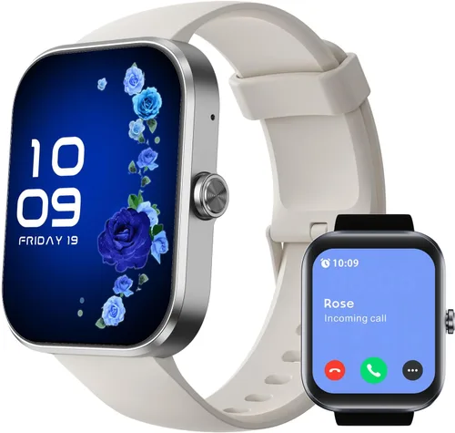 Miniatura 8 de BLUELOVER Reloj inteligente para hombre y mujer, 1.9 pulgadas, reloj deportivo para mujer, con llamadas y mensajes/frecuencia cardíaca/ciclo