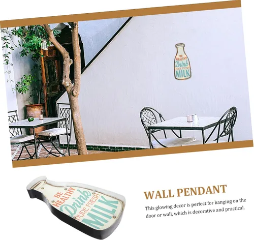 Miniatura 3 de OSALADI 1 pieza de luces decorativas delicado colgante de pared restaurante colgante decoración artesanal brillante escena de pared colgante