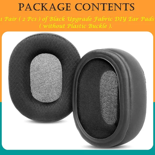 Miniatura 7 de TT-BH047 - Almohadillas de repuesto compatibles con Taotronics SoundSurge 47/TT-BH047, almohadillas de tela para auriculares, color negro