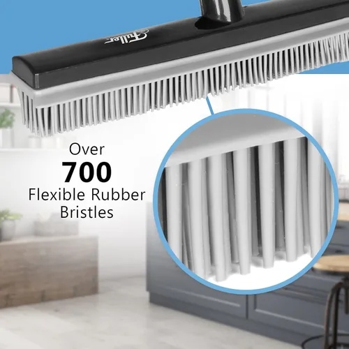 Miniatura 4 de Fuller Brush Escoba de goma, para alfombras, suelos, escaleras, tapicería, acción electrostática que elimina las partículas de suciedad del pelo
