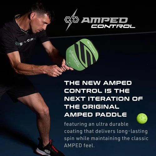 Miniatura 3 de Selkirk Sport Amped Control Pickleball Paddle Precision & Control Fiberglass Pickleball Paddles 16mm X5 Core Made in USA Verde Peso medio