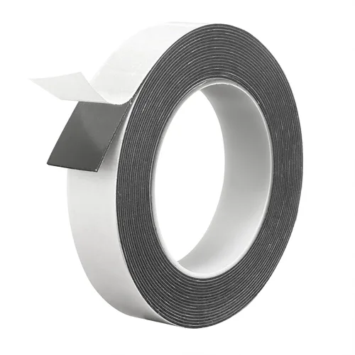 Miniatura 7 de Hasaky Cinta de pared extraíble libre de daños de 18 pies, agarre de alfombra, cinta de doble cara, color negro, tiras adhesivas para colgar