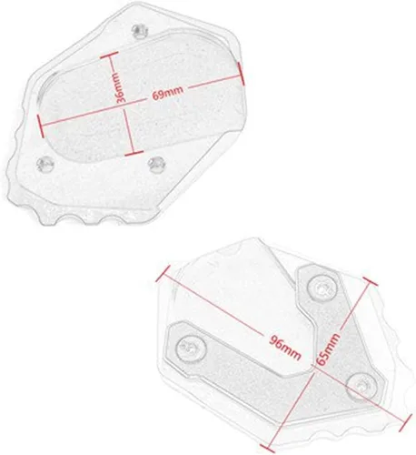 Miniatura 5 de Placa ampliadora de soporte lateral para motocicletas, soporte ampliador, extensión para B&MW F750GS R1200GS para LC para A&dv R1250GS F 750 para GS