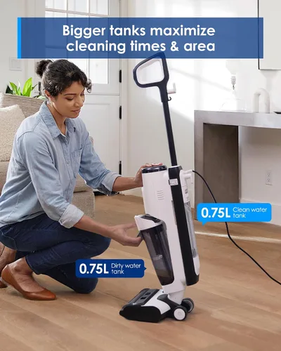 Miniatura 12 de Tineco Floor ONE S7 Aspiradora y trapeador a vapor inalámbrico todo en uno para limpieza húmeda y seca, lavadora de pisos para limpieza