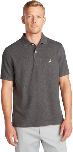 Miniatura 20 de Nautica playera polo clásica de mangas cortas, color sólido, para hombre