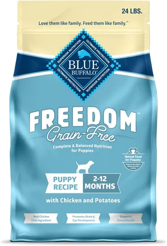 Miniatura 13 de Blue Buffalo Freedom - Alimento seco para cachorros sin granos con DHA, nutrición completa y equilibrada para cachorros, fabricado en los Estados
