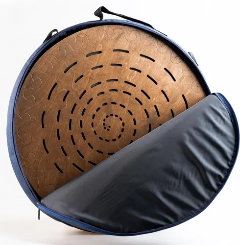 Miniatura 17 de Tambor oceánico de madera de cascada de 20 pulgadas meditativo para baño de sonido relajante forma de géiser (sin bolsa)