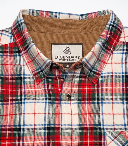 Miniatura 5 de Legendary Whitetails Camisa de franela de manga larga con botones para hombre, 100% algodón