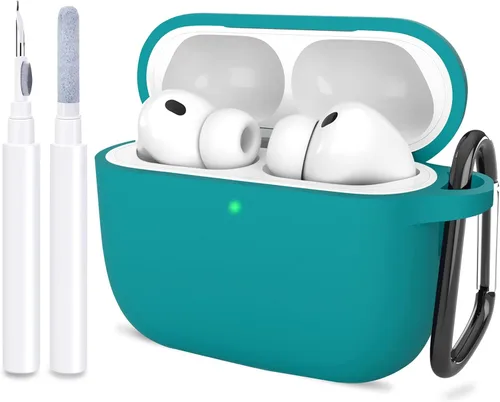 Miniatura 21 de Compatible con AirPods Pro 3, funda protectora de silicona suave con kit de limpieza de llavero para mujeres y hombres para Apple AirPods Pro de 3ª