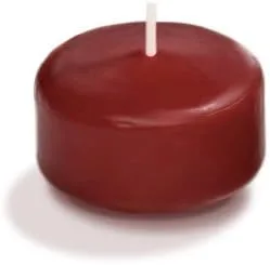 Miniatura 105 de yummi Caja de 18 velas flotantes color rojo rubí de 3 pulgadas