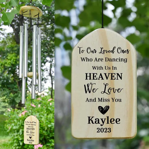 Miniatura 6 de Campanillas de viento conmemorativas para la pérdida de la madre, regalo de condolencias en memoria de mamá