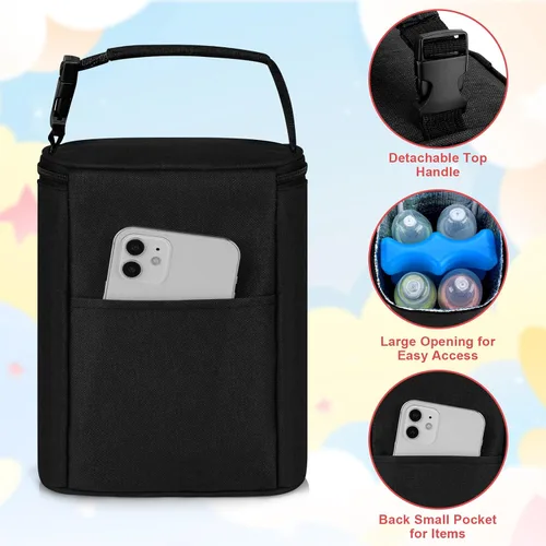Miniatura 2 de Bolsa de refrigeración de leche materna Accmor con paquete de hielo, bolsas de enfriamiento para biberones, bolsas de enfriador de biberones