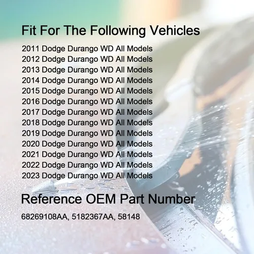 Miniatura 3 de Kit de boquillas para limpiaparabrisas delantero compatible con Dodge Durango 2011-2023, Jeep Grand Cherokee 11-23, Dodge Grand Caravan 11-14