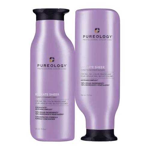 Miniatura 6 de Pureology Hydrate Sheer Nourishing Shampoo & Conditioner Set - Lightwieight, Moisturizing Hair Set for Fine, Dry, Color Treated Hair, Sulfate-Free &