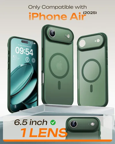 Miniatura 315 de TOCOL Funda para iPhone 11, compatible con Magsafe, protección completa de cámara, imanes integrados, protección contra caídas, funda translúcida
